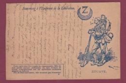 280218 GUERRE 14/18 - FM MILITAIRE Illustration Zouave Croissant De Lune Z  METZ Souscrivez à L'emprunt De La Libération - Storia Postale
