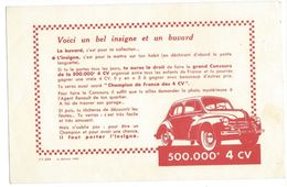 B7 - Buvard Bel Insigne Renault 4 CV Voiture - Automotive