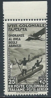 1934 EMISSIONI GENERALI POSTA AEREA DUCA DEGLI ABRUZZI MNH ** - I36-3 - Algemene Uitgaven