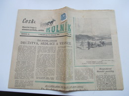 Böhmen U. Mähren 1944 Nr. 43 EF Auf Streifband Auf Kompletter Zeitung Vom 17.11.1944 - Covers & Documents