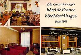 88 - SAINT DIE : Hotel De FRANCE Et Hotel Des VOSGES : Multivues - CPSM Grand Format - Vosges - Saint Die