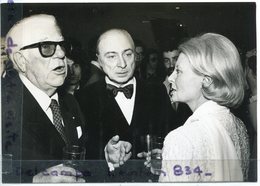 - Photo De Presse - Original - Jean GABIN, Gérard OURY, Michelle MORGAN, Première Nuit Des Césars, 03-03-1976, Scans. - Célébrités