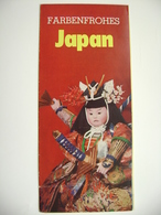 Farbenfrohes JAPAN - Das Ideale Ferienland - Klapp Faltblatt, 12 Seiten, Fotos - Asia & Oriente Próximo