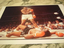 PHOTO CASSIUS CLAY BAT SONNY LISTON 1965 - Autres & Non Classés