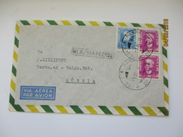 BRAZIL COLETA MANHA   TO USSR RUSSIA 1958 ,  AIR MAIL COVER , 00 - Covers & Documents