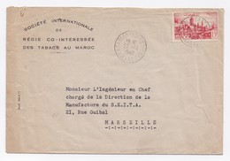 ENVELOPPE  DE CASABLANCA POUR MARSEILLE DU 22/12/1949 - Briefe U. Dokumente