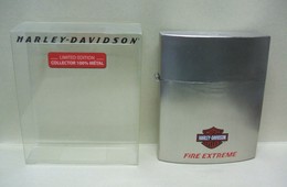 HARLEY-DAVIDSON Motor Cycles FIRE EXTREME - EDT Vapo Forme Briquet Métal 50 Ml Vide Homme Dans BO - Edition Limitée - Frascos (vacíos)