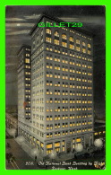 SPOKANE, WA - OLD NATIONAL BANK BUILDING BY NIGHT - TRAVEL IN 1912 -  PUB. BY SPOKANE POST CARD CO - - Spokane