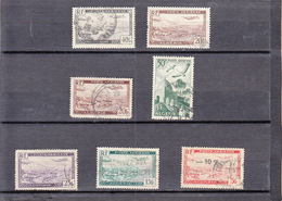 ALGERIE   Lot De 7 Timbres En " POSTE AERIENNE "  Avec Ou Sans Traces De CHARNIERES Scan Recto-verso - Airmail