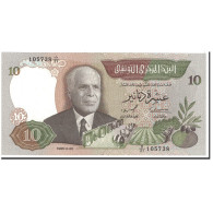 Billet, Tunisie, 10 Dinars, 1986, 1986, KM:84, NEUF - Tunisie