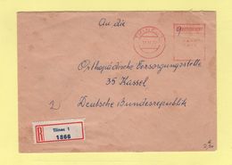 Tchecoslovaquie - Trinec - Destiation Allemagne - 1972 - Brieven En Documenten