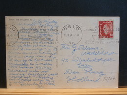 75/567 CP NORGE  1954 TO HOLLAND - Brieven En Documenten