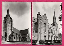 2 Cp - Mortsel - Oude God - Dorp - St Benedictuskerk - Heilig Kruiskerk - ECHTE FOTO - Mortsel