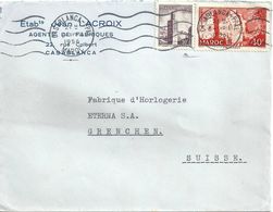 Motiv Brief  "Etab. Lacroix, Agents De Fabriques, Casablanca"           1956 - Lettres & Documents