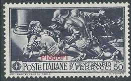 1930 EGEO PISCOPI FERRUCCI 50 CENT MH * - I39-6 - Egée (Piscopi)