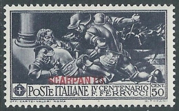 1930 EGEO SCARPANTO FERRUCCI 50 CENT MH * - I39-7 - Egée (Scarpanto)