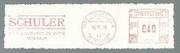 EMA AFS METER STAMP FREISTEMPEL -  CUT SWISS LAUSANNE SVIZZERA SCHWEIZ SCHULER - Frankiermaschinen (FraMA)