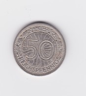50 Reichspfennig  1931 F  TTB/ SUP - 50 Rentenpfennig & 50 Reichspfennig