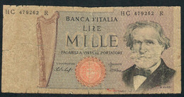 ITALY P101e 1000 LIRE  26.2.1969 #HC/R     VG - 1.000 Lire