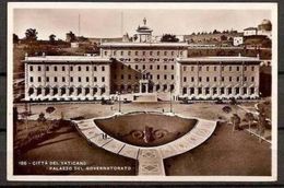 1931 Vaticano Vatican STORIA POSTALE  GIALLINO Su Cartolina 'Palazzo Del Governatorato' Viagg. Vaticano Genova - Lettres & Documents