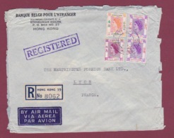 080318 - HONG KONG - Lettre  Recommandée  Pour La France En 1954 - Brieven En Documenten