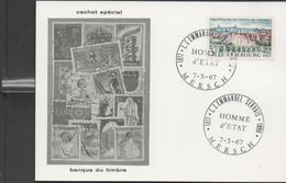 3260 Tarjeta Luxemburg 1967 Mersch ,Homme D'Etat , Hombre De Estado - Lettres & Documents