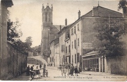 54 MEURTHE ET MOSELLE - MAXEVILLE Rue De Nancy Et L'Eglise - Maxeville