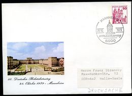 Bund PU112 D2/024 Privat-Umschlag SCHLOSS MANNHEIM Sost.1979  NGK 4,00 € - Privatumschläge - Gebraucht