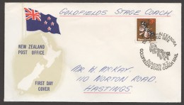 1972  Goldfields Stage Coach Mail Dunedin - Alexandra  Stage-Coach Mail - Briefe U. Dokumente