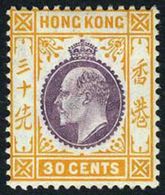 Hong Kong #100 MINT 30c Edward VII From 1911 - Nuevos
