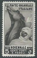 1933 EMISSIONI GENERALI DECENNALE 5 LIRE MH * - I41-6 - Algemene Uitgaven