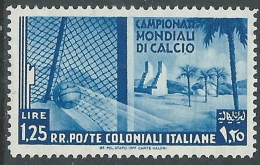 1934 EMISSIONI GENERALI MONDIALI DI CALCIO 1,25 LIRE MH * - I41-7 - General Issues