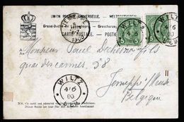 A5223) Luxemburg Karte Wiltz 4.6.1900 N. Belgien Jemeppe - 1895 Adolfo De Perfíl