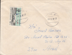 69785- PLANE, STAMPS ON COVER, 1997, ROMANIA - Lettres & Documents