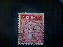 Australia, Scott #150, Used (o), 1935, ANZAC Memorial, 2d, Red - Oblitérés