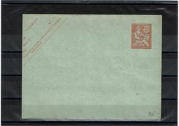 CTN27 - ENV. MOUCHON RETOUCHE15c  DATE 313 - Enveloppes Types Et TSC (avant 1995)