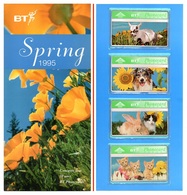GREAT BRITAIN (BT) 1995 Spring: Presentation Pack Containing 4 Phonecards MINT/UNUSED - BT Ensembles De Collection