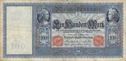 Geburts Tag Datum Geschenk 21:April Auf Einem 100 Mark-Schein Von 1910 - 100 Mark