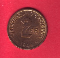 GADOURY 537 FRANCE LIBRE  2 FRANCS 1944 FRAPPE USA PHILADELPHIE - 2 Francs