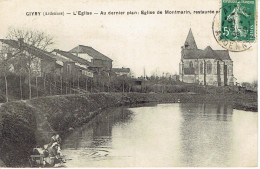 08 Givry Sur Aisne L'église De Mont Marin 1909 Laveuses Lavandieres - Attigny