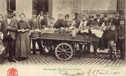 Bruxelles Marchande De Légumes  TOP Animation Edit. Grand Bazar Anspach 1905 - Old Professions