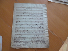 Partition Manuscrite 4 Pages Opéras Séparés Et Choisis 19ème - Opéra