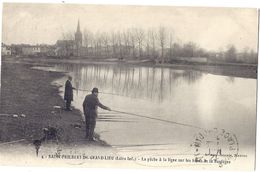 CPA -  Saint Philbert De Grand Lieu - La Pêche à La Ligne Sur Les Bords De La Boulogne - Saint-Philbert-de-Grand-Lieu