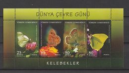 Turkey 2009, Environ.Day-B'flies M.S. Mnh - Ungebraucht