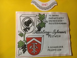 7979 -Riesling Sylvaner 1987 Suisse Pour Association Des Maîtres Ramoneurs Et Des Couvreurs - Beroepen