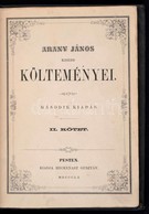 Arany Janos Kisebb Koeltemenyei. Masodik Koetet. Pest, 1860, Heckenast Gusztav, (Landerer Es Heckenast-ny.), 256+2 P. Ma - Unclassified