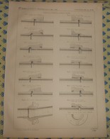 Plan De Tuyaux De Conduite à Joints Percés. 1866 - Publieke Werken