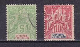 St Pierre Et Mqn N°72,73* - Unused Stamps