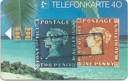Germany - Briefmarken 3 - Blaue & Rote Mauritius - E 03-08.91 - 30.000ex, Used - E-Series : D. Postreklame Edition