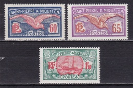 St Pierre Et Mqn N°116*,117*,117A* - Unused Stamps